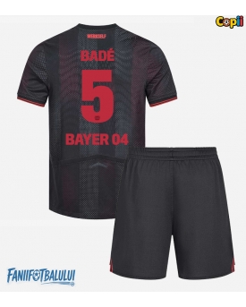 Bayer Leverkusen Loic Bade #5 Echipament de Fotbal Replică 2025-26 Copii Acasa (+ Șorturi)